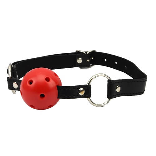 Bound to Please Breathable Ball Gag Red