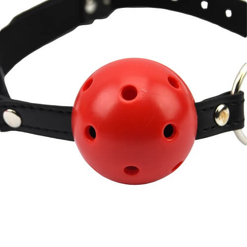 Bound to Please Breathable Ball Gag Red